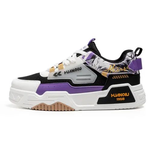 HUANQIU Non slip Lightweight Low top Skateboard Shoes Men's