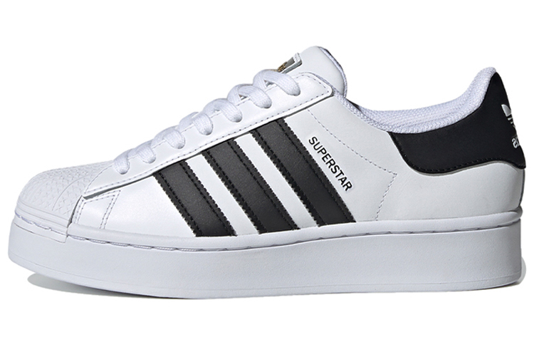 Женские кеды adidas originals Superstar Bold (бело-черный) — фото 1