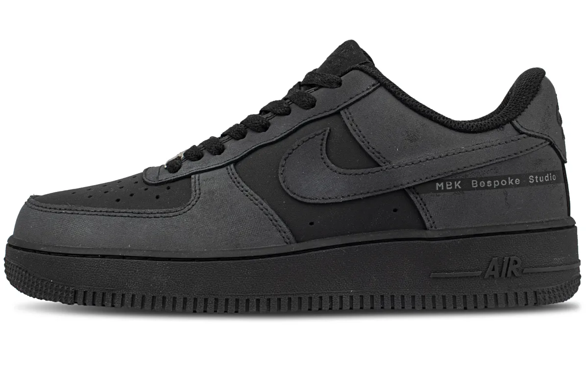 Nike Air Force 1 Slip Resistant Low top Skateboard Shoes Unisex Black