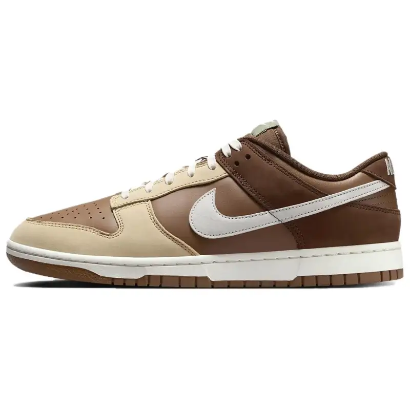 Nike Dunk Slip Resistant Abrasion Resistant Low top Skateboard Shoes Unisex Brown