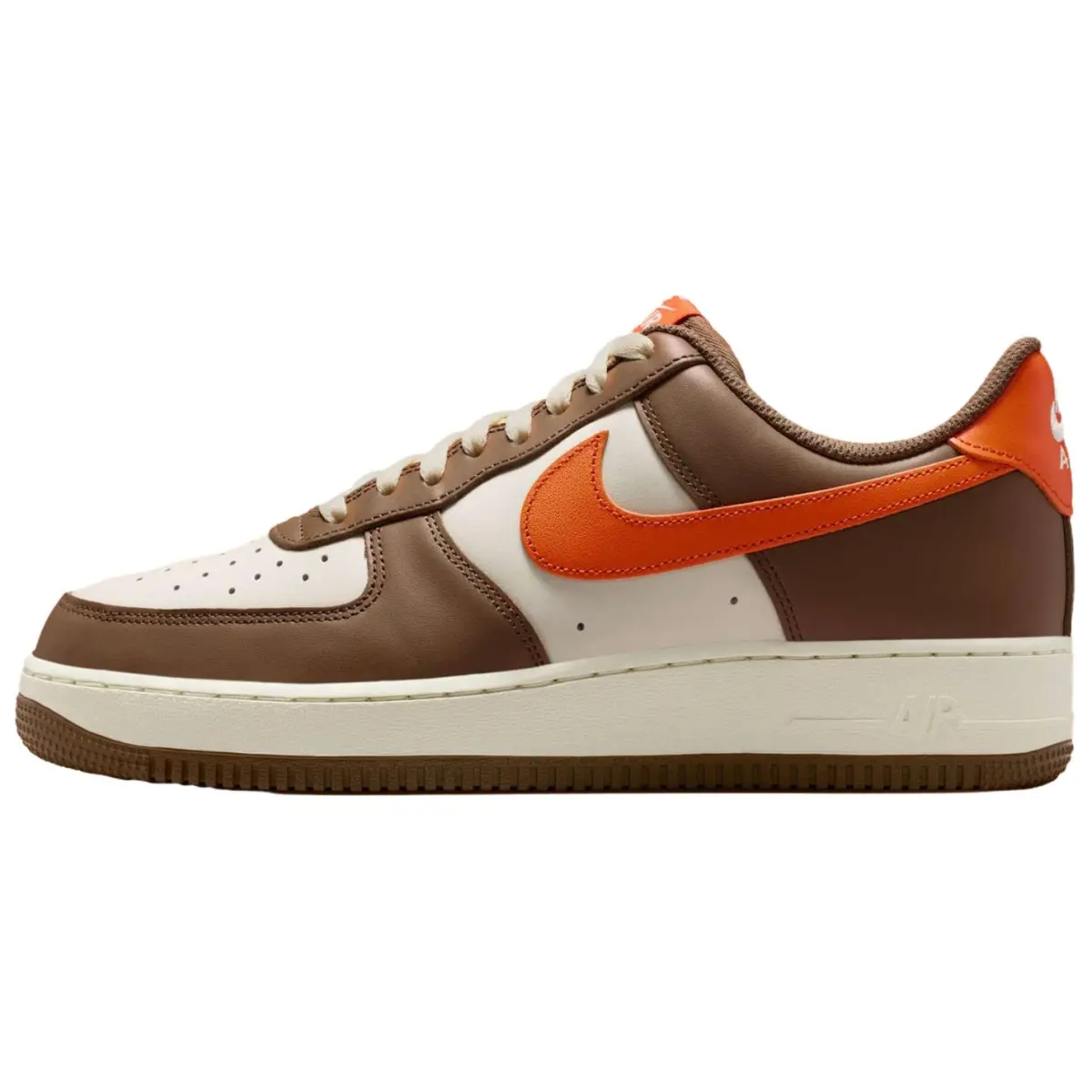 Nike Air Force 1 Skateboard Shoes Unisex White Brown Orange