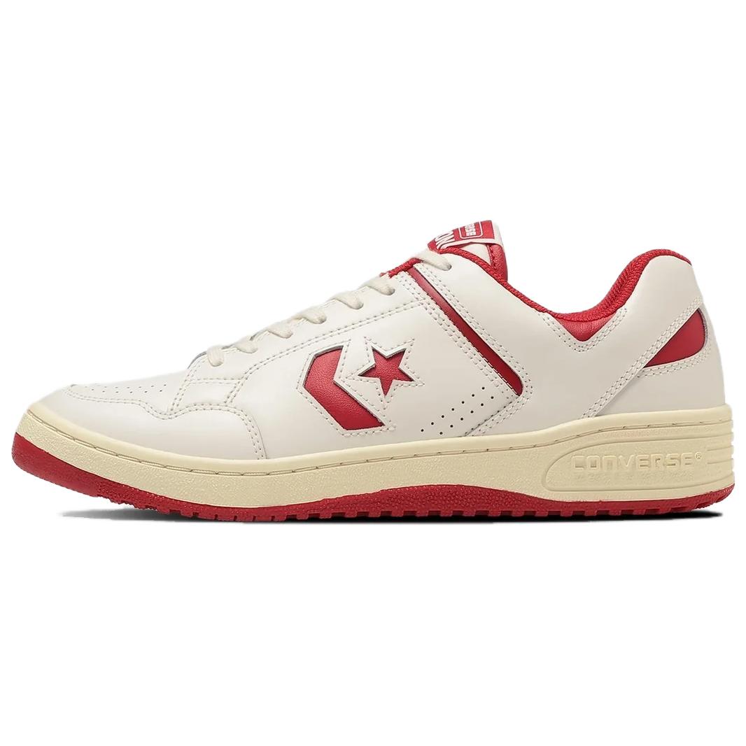Converse WEAPON Slip Resistant Abrasion Resistant Low top Skateboard Shoes Unisex Red White