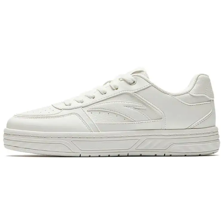 Anta BaiChuan Wear resistant And Lightweight Low top Skateboard Shoes Men's Ivory White