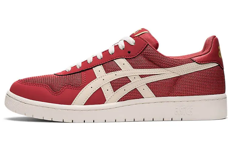 Asics JAPAN S Textile, Leather Low top Skateboard Shoes Men's Red