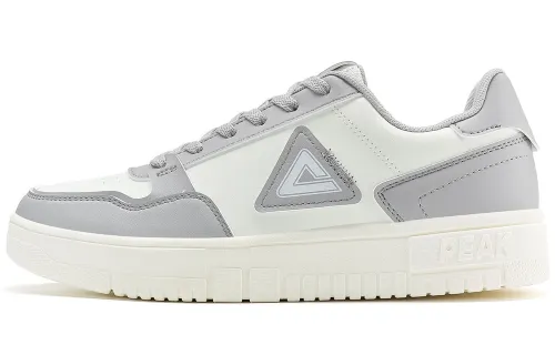 PEAK Air Force 1 Slip Resistant Abrasion Resistant Low top Skateboard Shoes Men's Gray Beige White
