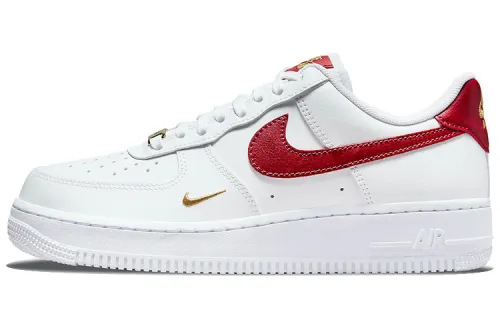 Nike Air Force 1 07 essential Mini hook Low top Shoes Women's White and Red