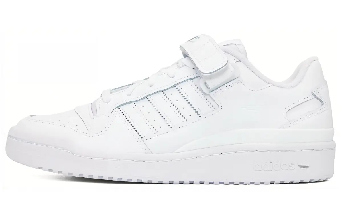 Adidas Originals FORUM Low Slip Resistant, Abrasion Resistant, Lightweight Low top Skateboard Shoes Unisex White