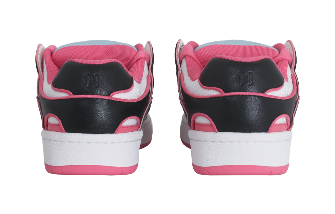 Ollieskate Slip Resistant Abrasion Resistant Low top Skateboard Shoes Unisex Black Pink Blue