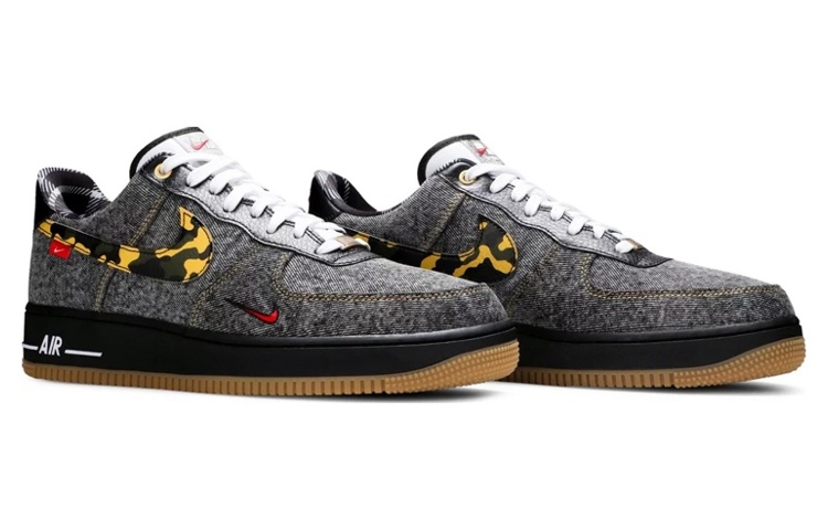 Мужские кеды Nike Air Force 1 LV8 "Remix Pack" (серо-черные) — фото 3