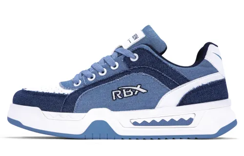 RENBEN Balance Breathable Low top Skateboard Shoes Men's Blue White
