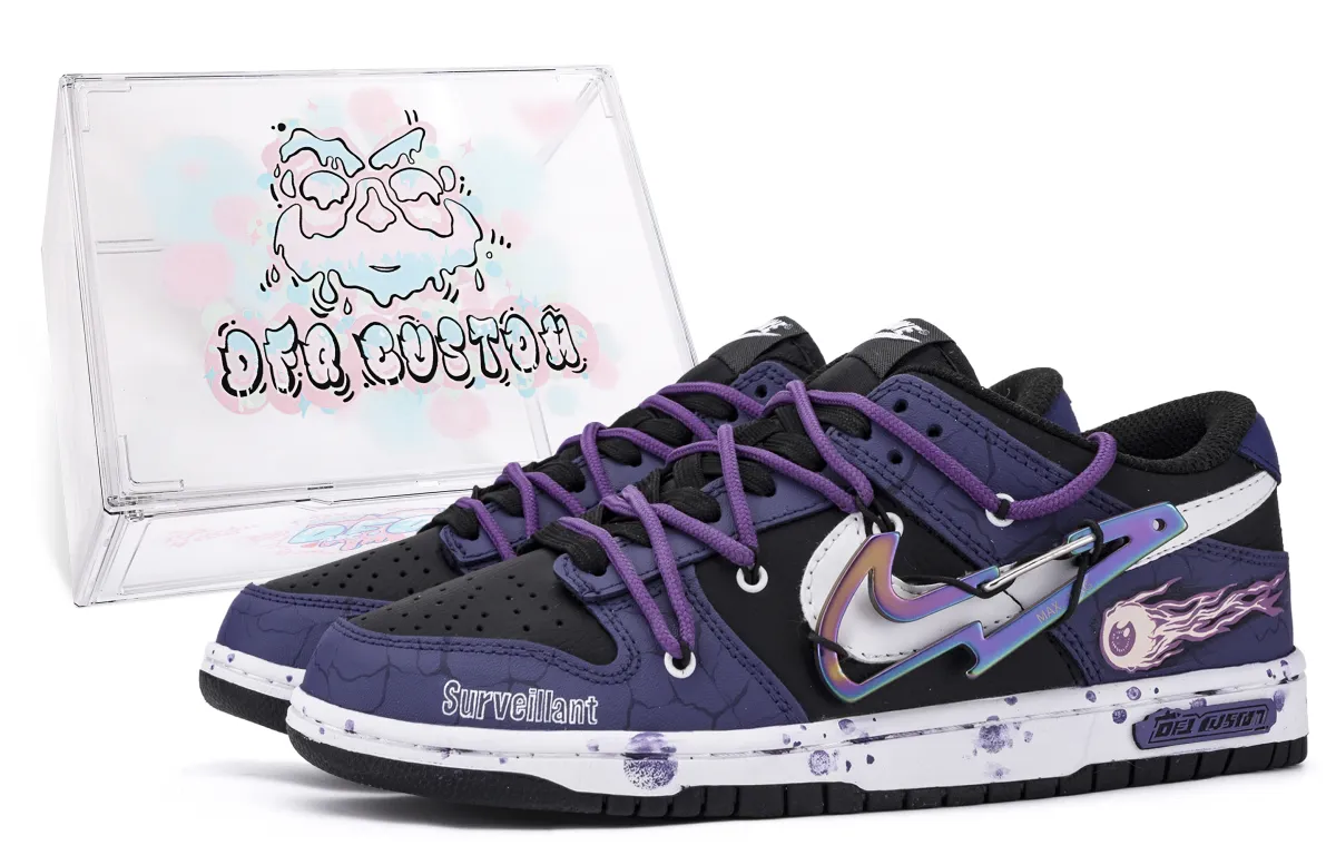 Nike Dunk Da Vinci, Box, Monitor Slip Resistant Quick Dry Abrasion Resistant Balance Low top Skateboard Shoes Men's