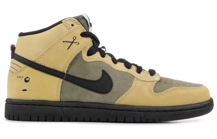 Мужские кеды Nike Dunk SB Chrome Ball Incident (сине-коричневые) — Синий / коричневый — фото 2