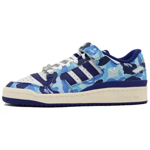 Forum Bape x Forum Adidas Originals Low 84 '30th Anniversary - Blue'