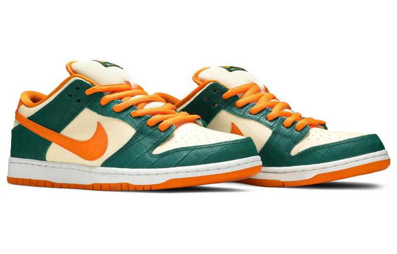 Мужские кроссовки Nike Dunk SB Pro "Legion Pine" (зелено-оранжевые) — 绿/橘 — фото 3