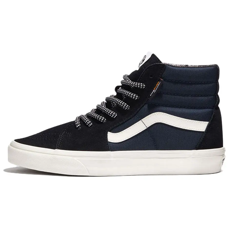 Vans SK8 HI High top Skateboard Shoes Unisex Blue Black