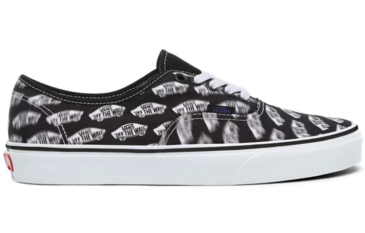 Кеды Vans Authentic Blur Boards (черно-белые) — фото 2