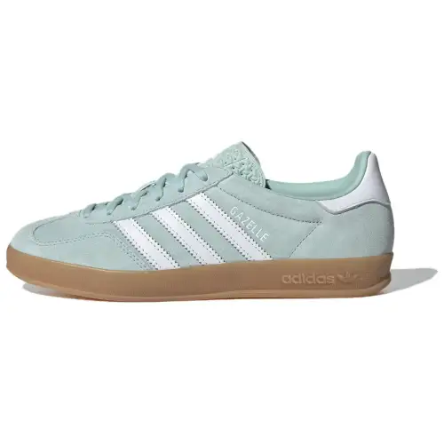 Adidas Originals GAZELLE INDOOR Low top Skateboard Shoes Women's Green White