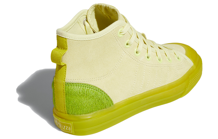 Женские кеды adidas originals NIZZA Hi Rf (зеленые) — фото 4