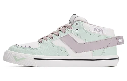 Pony Atop Skateboard Shoes Unisex Light Green