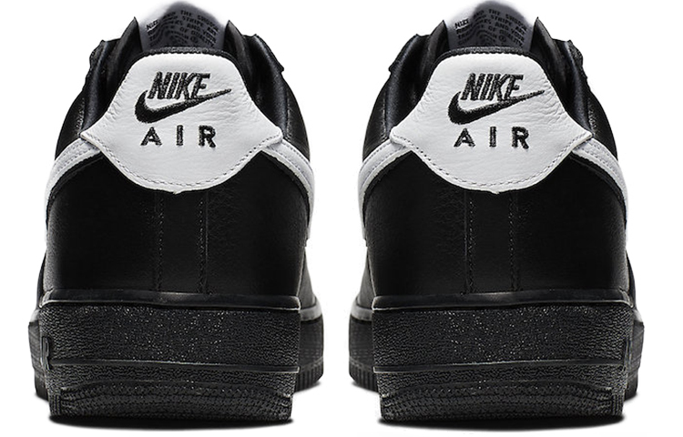 Кроссовки Nike Air Force 1 retro low qs black (черные) — Чёрныйбелый — фото 5