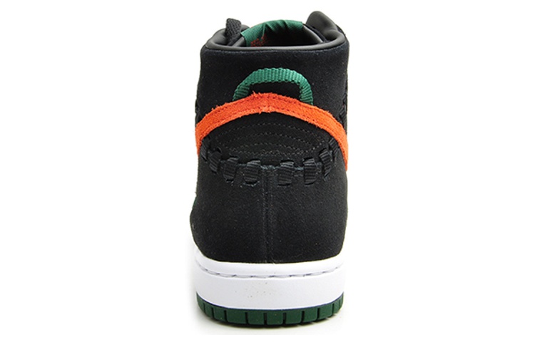 Мужские кеды Nike Dunk Woven Gorge Green (зелено-оранжевый) — 黑/团队橙/峡谷绿 — фото 3