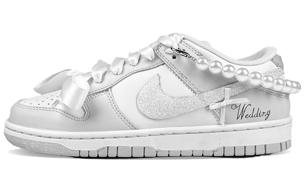 Nike Dunk Dreamy Heartprints Of Love Cow Leather Slip Resistant Cushioning Abrasion Resistant Low top Skateboard Shoes