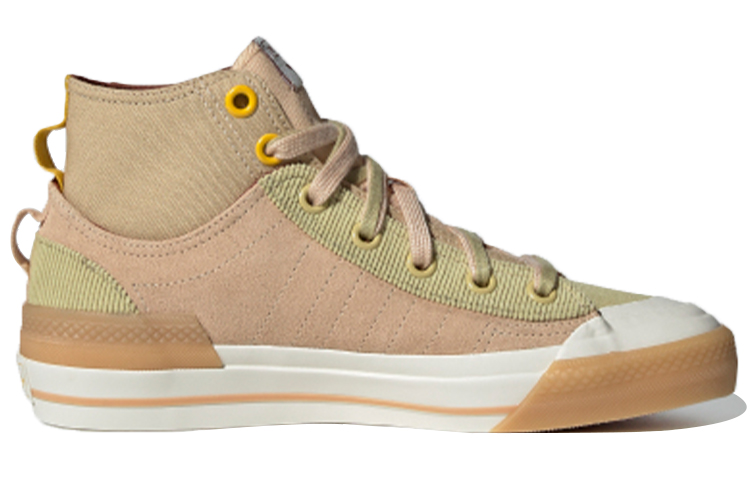 Женские кеды adidas originals NIZZA Hi DL (розово-коричневые) — фото 2