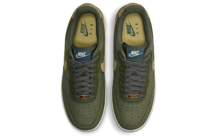 Мужские кроссовки Nike Air Force 1 Turtle (оливковые) — 橄榄绿 — фото 4