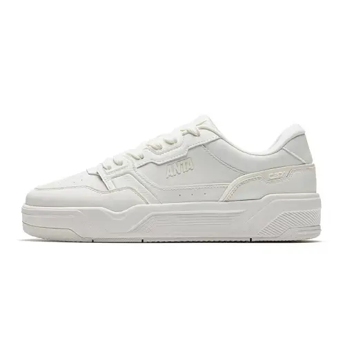Anta C37 Series Slip Resistant Cushioning Abrasion Resistant Low top Skateboard Shoes Men's White