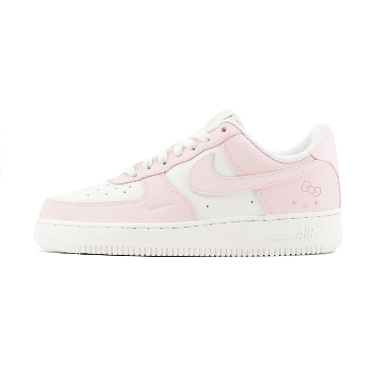 Nike Air Force 1 Concrete Boys Abrasion Resistant Abrasion Resistant Low top Skateboard Shoes Unisex White Pink