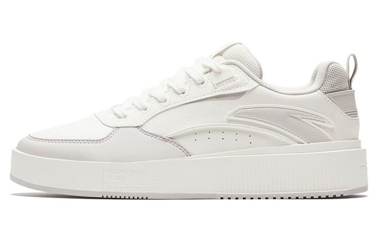 Anta Milk Cap 2 Slip Resistant Abrasion Resistant Low top Skateboard Shoes Men's White Gray