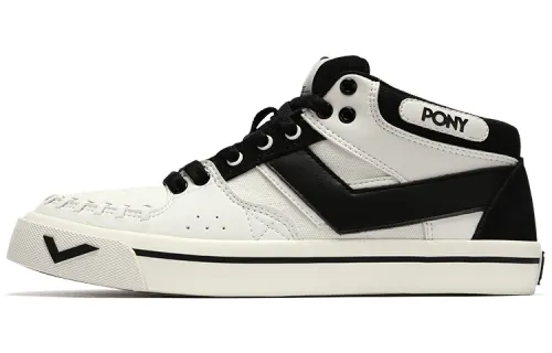 Pony Atop Cushioning Low top Skateboard Shoes Women's Raw White