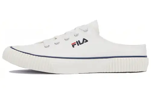 FILA Casual Low top Skateboard Shoes Unisex White Black