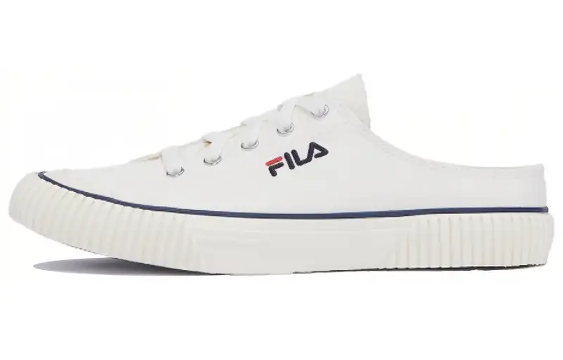 FILA Casual Low top Skateboard Shoes Unisex White Black