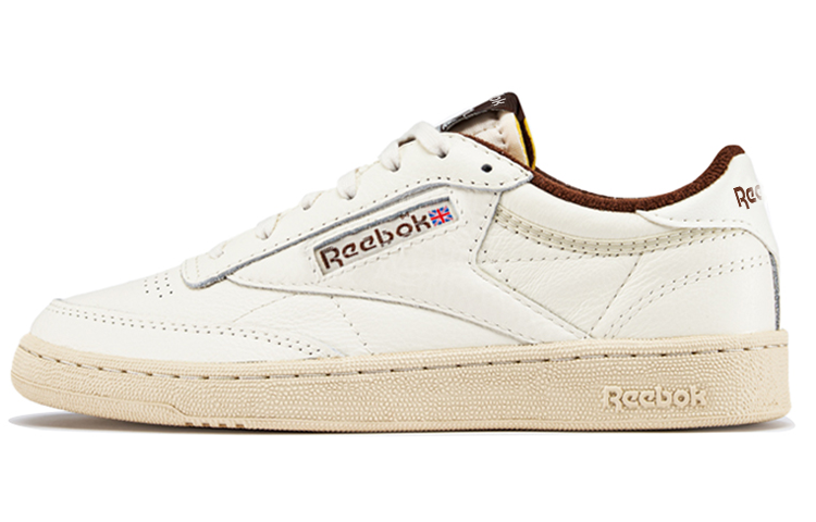 Кеды Reebok Club C 85 Vintage (бежево-коричневые)