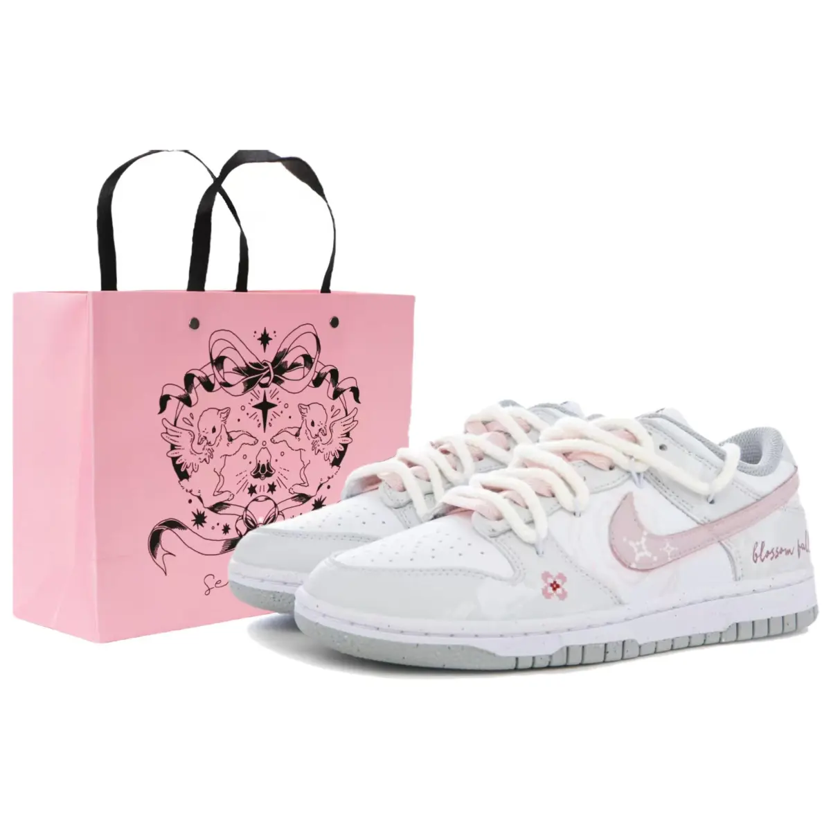 Nike Dunk Low top Skateboard Shoes Unisex Pink