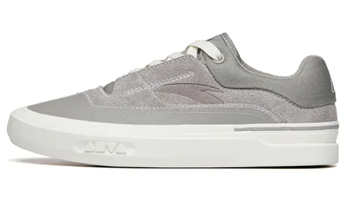 Anta Ao Li Low top Skateboard Shoes Women's Gray Leather Version