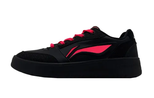 Li Ning Sycee V3 Slip Resistant, Abrasion Resistant, Height Increasing Low top Skateboard Shoes Men's Black Red