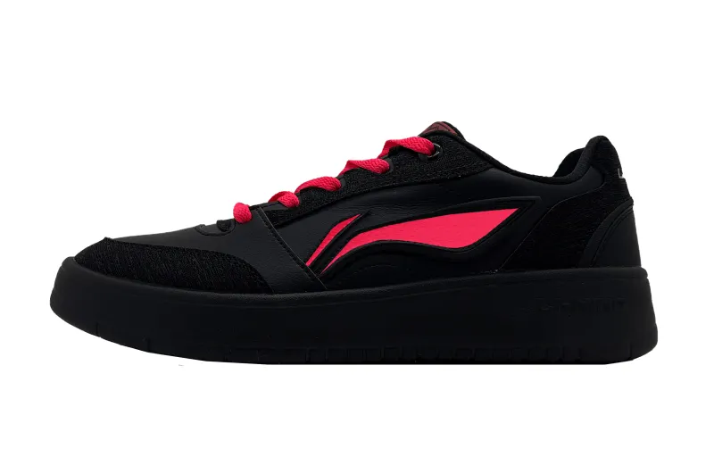 Li Ning Sycee V3 Slip Resistant, Abrasion Resistant, Height Increasing Low top Skateboard Shoes Men's Black Red