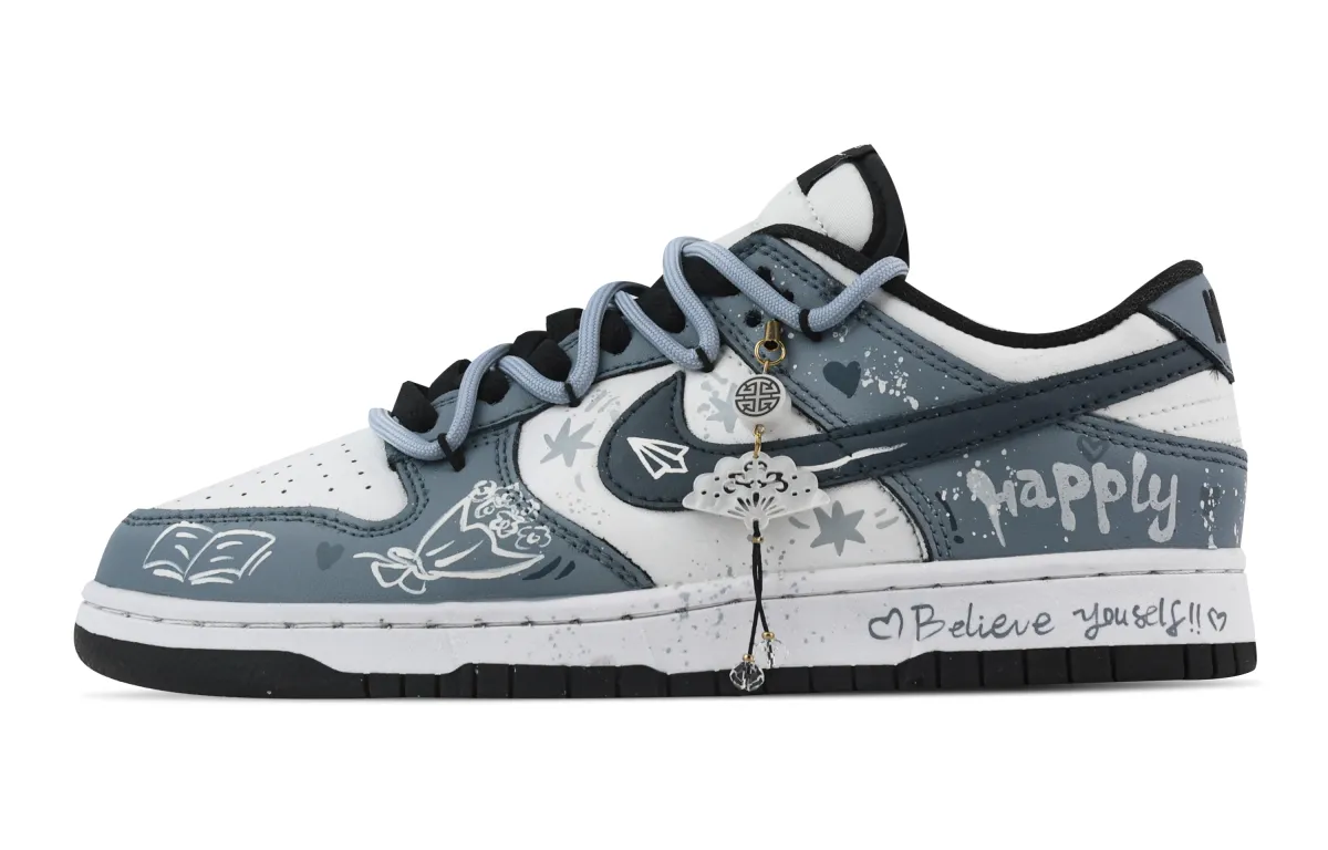 Nike Dunk Bookish Aromatic Times Abrasion Resistant Slip Resistant Low top Skateboard Shoes Unisex