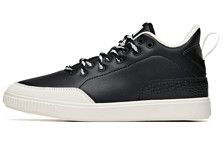 ANTA Skateboard Shoes Women's Low Top Black/Ivory White