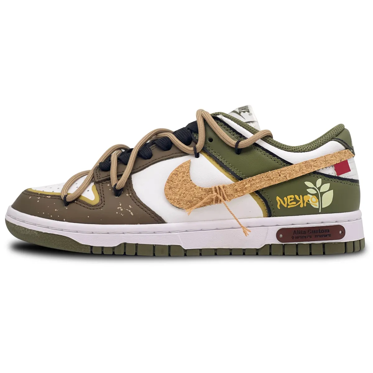 Nike Dunk Rotten Wood Pilgrimage Slip Resistant Cushioning Slip Resistant Cushioning Low top Skateboard Shoes Unisex