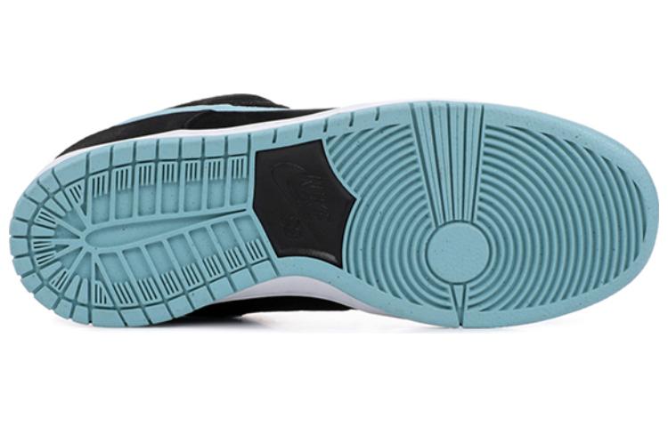Мужские кеды Nike Dunk SB Pro "Clear Jade" (черно-синие) — фото 5