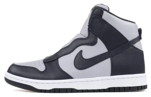 Sacai x Nike Dunk Lu High top Skateboard Shoes Women's Black Gray
