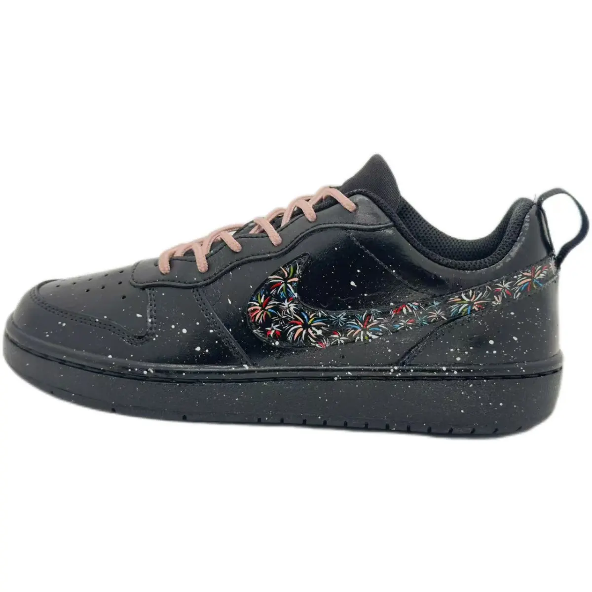 Nike Court Borough Black Warrior Coverage Cushioning Low top Skateboard Shoes Women's Black Blue