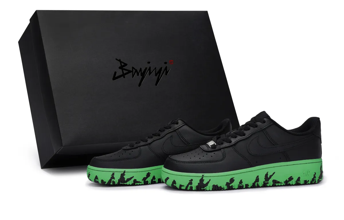 Nike Air Force 1 07 811 Manufacturing, Time Space Green, Special Shoe Box Slip Resistant Abrasion Resistant