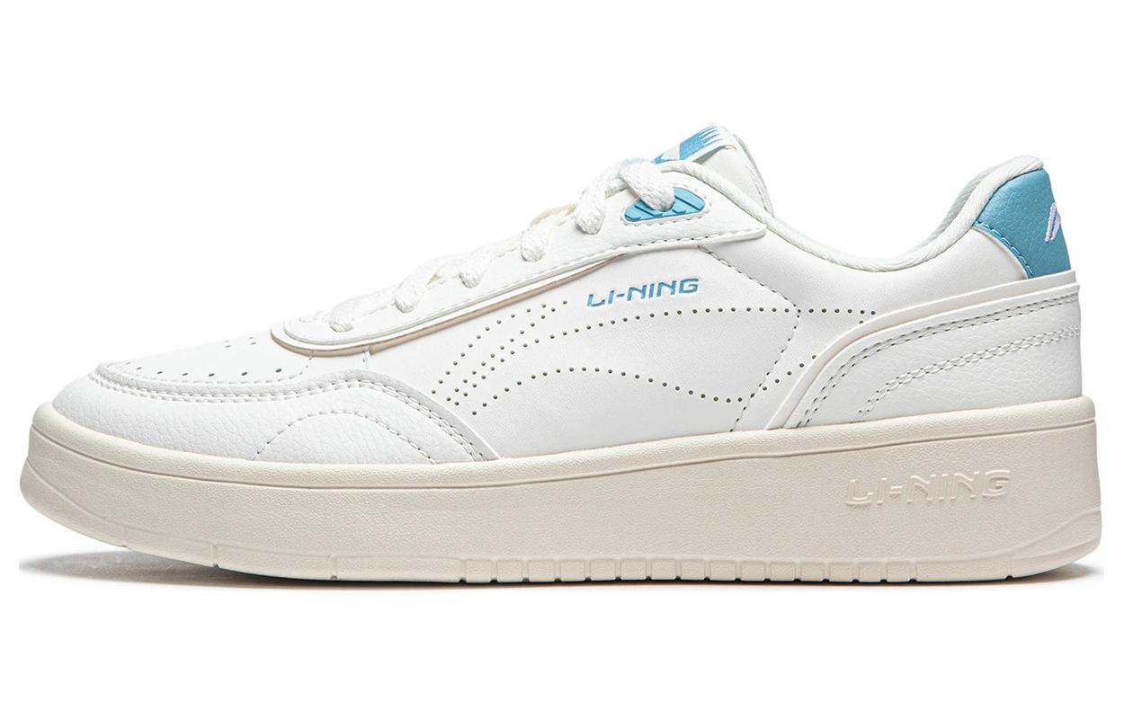Li Ning Sourdough Slip Resistant Abrasion Resistant Low top Skateboard Shoes Women's White