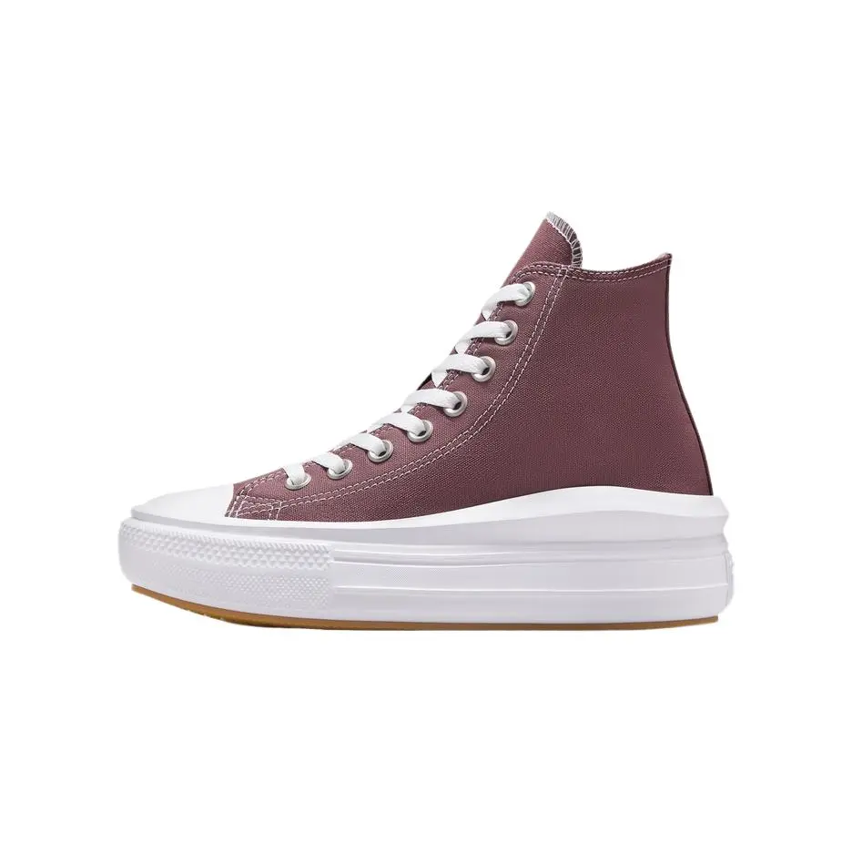 Converse All Star Move Comfortable Slip Resistant High top Skateboard Shoes Women's Brown