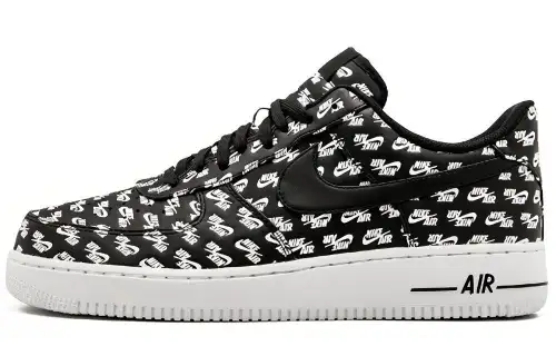 Nike Air Force 1 Low All Over Logo Black