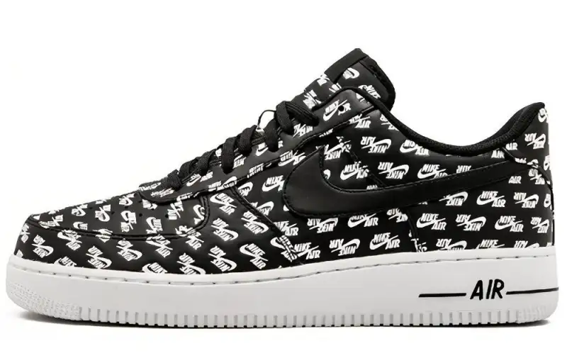 Nike Air Force 1 Low All Over Logo Black